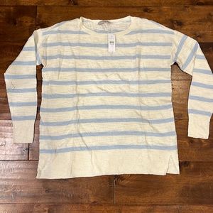 Loft striped sweater size M